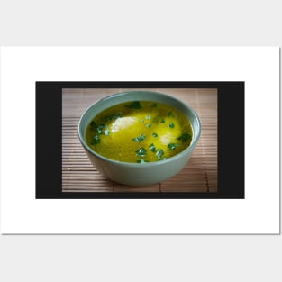 Semolina dumplings soup Posters and Art